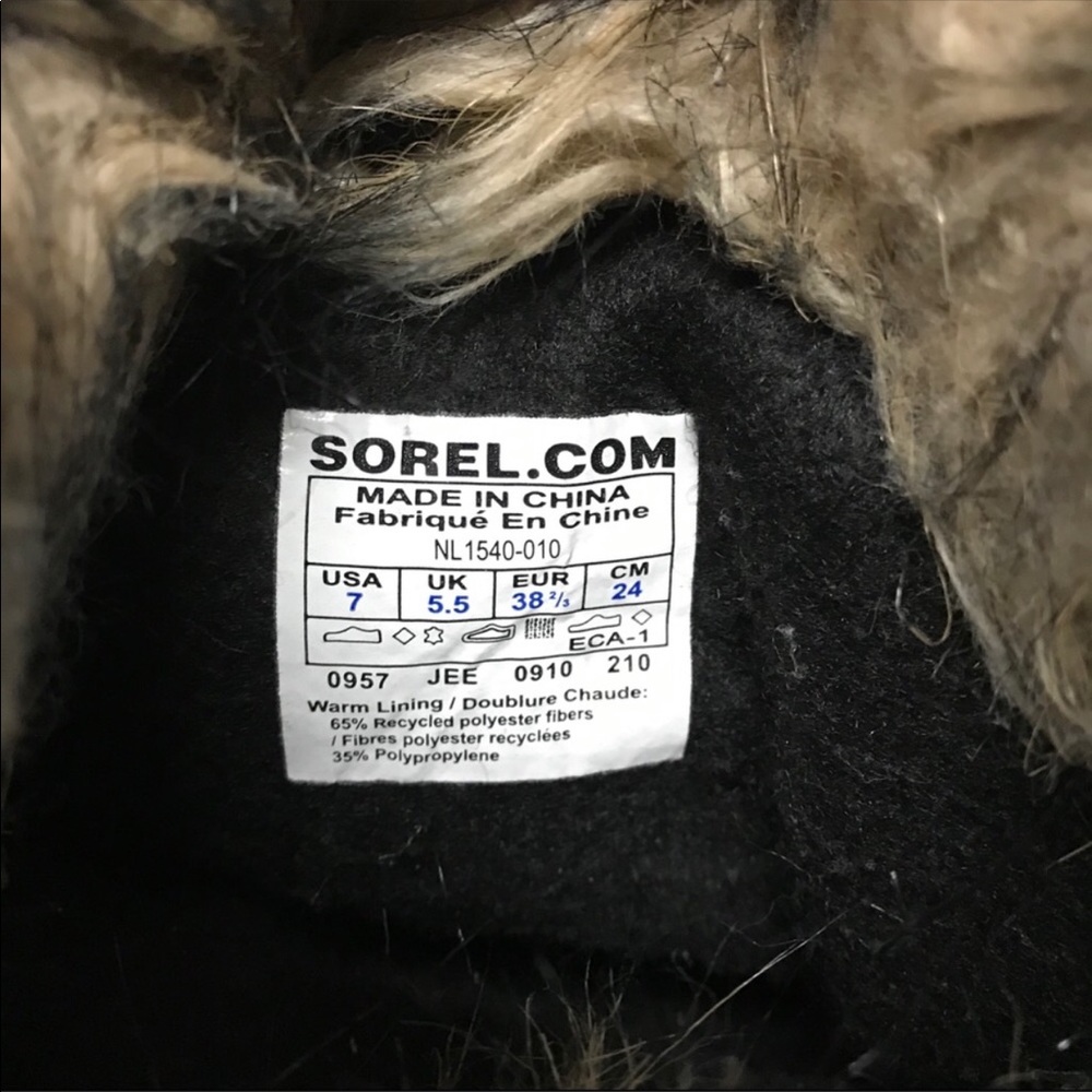 Sorel Black Winter & Rain Boots with Fur Trim - Picture 5 of 8